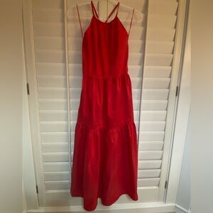 Evereve Red Fiesta Color Maxi Dress NEW w/tags Size Small NWT